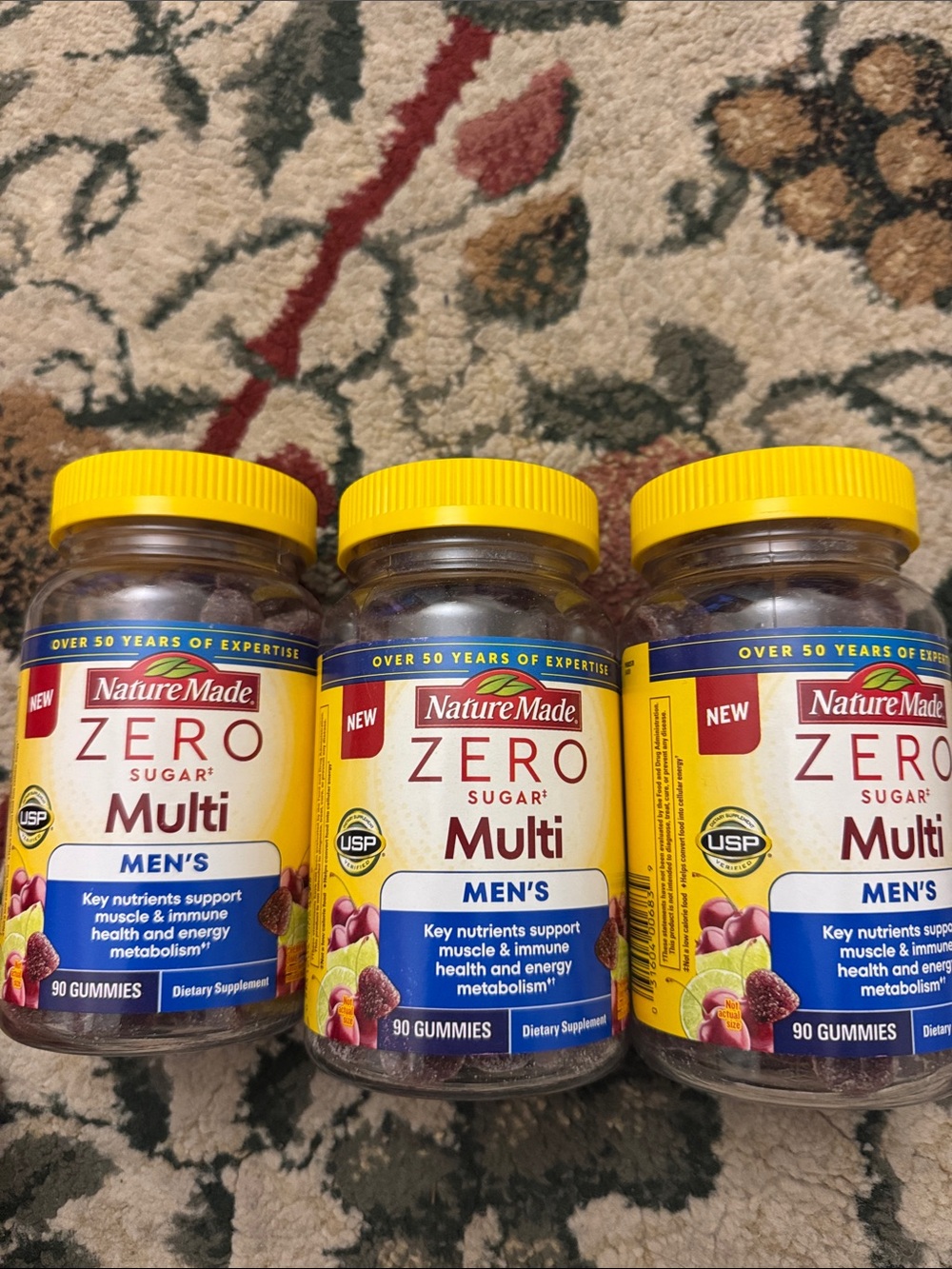 Nature Made Zero Sugar Multi Men's Gummies - Yellow Label